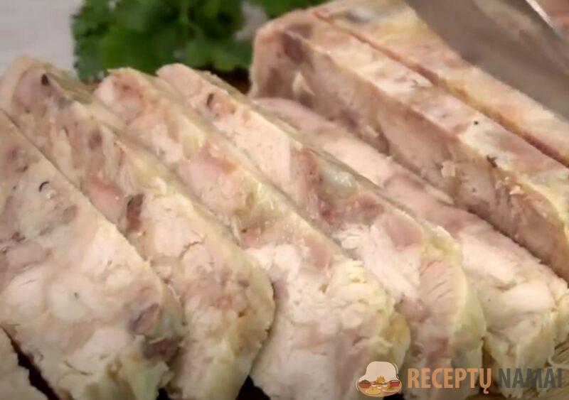 Закуска на замену колбасе: меняю мясо и каждый раз новый вкус. Сальтисон из курицы