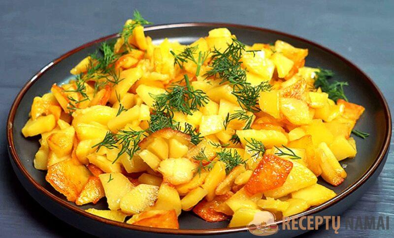 Как приготовить жареную картошку, чтобы она стала румяной и золотистой. Добавляю в нее один ингредиент