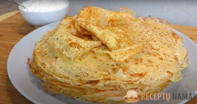 Кружевные блинчики без соды, разрыхлителя и дрожжей. Рецепт воздушного теста