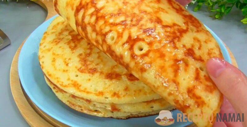 Пышные и пористые блины — вкусные, хоть каждый день пеки. Делюсь рецептом