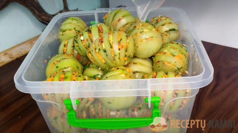 Зелёные помидоры: быстро и вкусно. Такие съедаются даже быстрее, чем красные