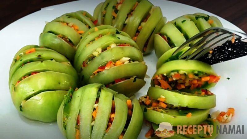 Зелёные помидоры: быстро и вкусно. Такие съедаются даже быстрее, чем красные