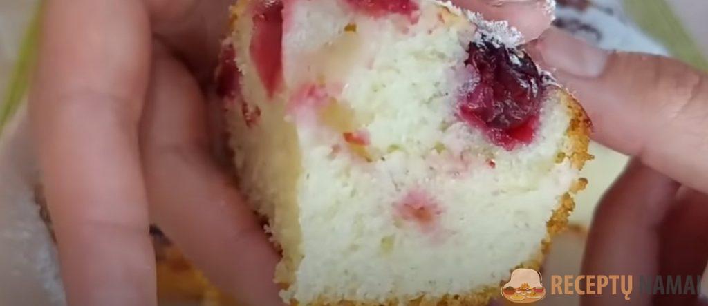 Пирог на кефире с вишней! Все смешал и в духовку