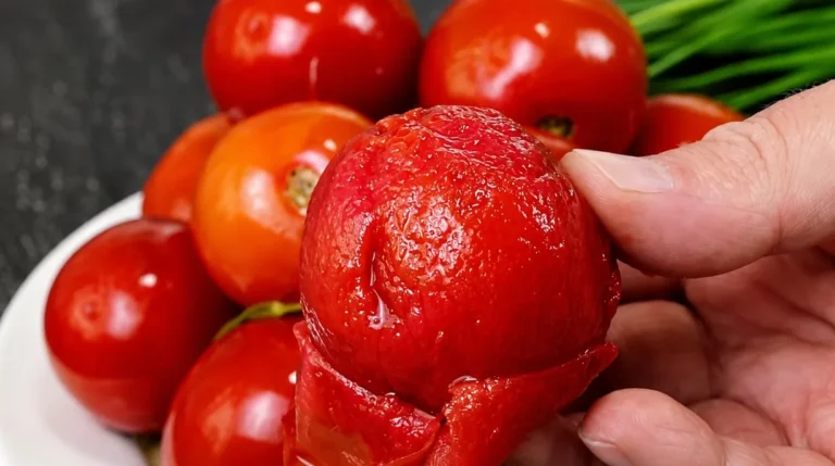 Pomidorai, verdami 5 minutes — sultingas užkandis su česnaku ir krapais