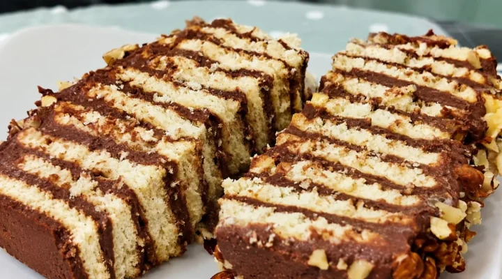 Tik 180 g sausainių ir 2 kiaušiniai — greitas šokoladinis tortas namų susibūrimams