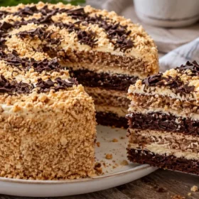 Tortas „Kapriz“ pagal mamos receptą — paprastas, naminis, pažįstamas nuo sovietmečio