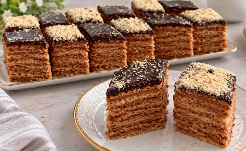 Naminis vaflinis tortas iš vaikystės — kremas paruoštas, kol užverda arbatinukas