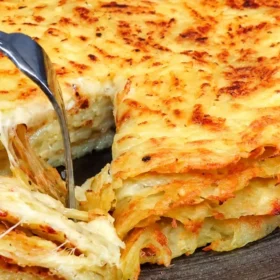 Traškūs bulvių blynai be kiaušinių ir miltų — paprastas 2 ingredientų variantas pusryčiams arba užkandžiui