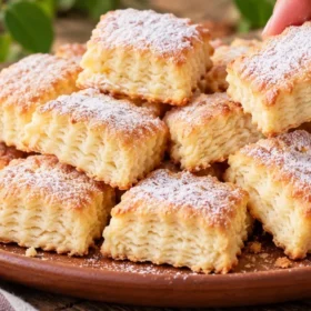 Sluoksniuoti varškės sausainiai „Napoleonas“