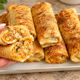 Auksaspalviai lavašo suktinukai su paprika ir česnaku — žingsnis po žingsnio sultingam greitam patiekalui