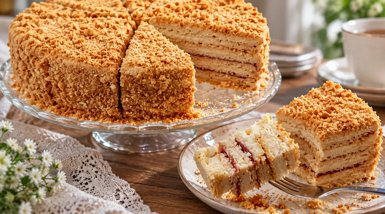 Tortas „Žozefina“ iš 80‑ųjų – su bet kokiu džemu ir 1 l pieno